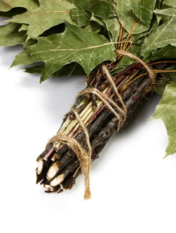 Веник для бани, дубовый, 55 см, с мятой, &laquo;Добропаровъ&raquo;