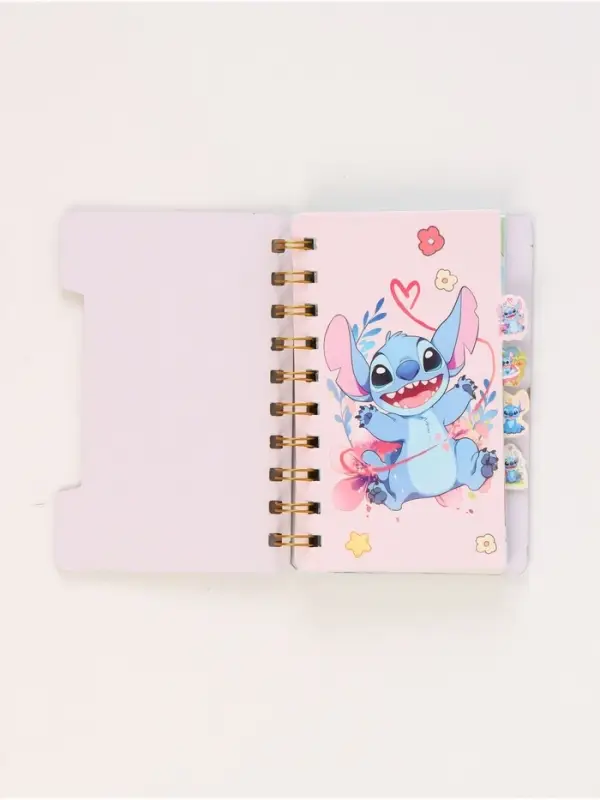 Блокнот с разделителями А6 “Стич в бассейне”, 65л