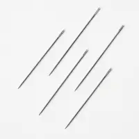Иглы швейные TEIRA, самовдеваемые, d=0.7/0.7/0.8 мм, 3.7-4.2 см, набор 5 шт.