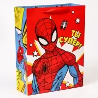 Пакет подарочный &laquo;Ты супер! Поздравляю!&raquo;, 31&times;40&times;11.5 см