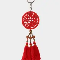 Брелок "Ловец снов" 19 см, цв. красный Брелок "Ловец снов" 19 см, цв. красный