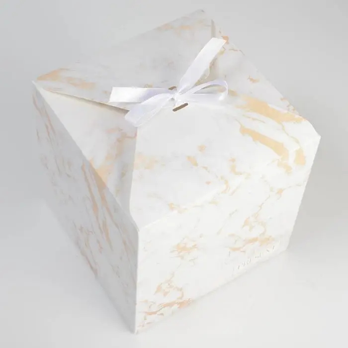 Коробка подарочная складная, упаковка, &laquo;Мрамор&raquo;, 18 х 18 х 18 см