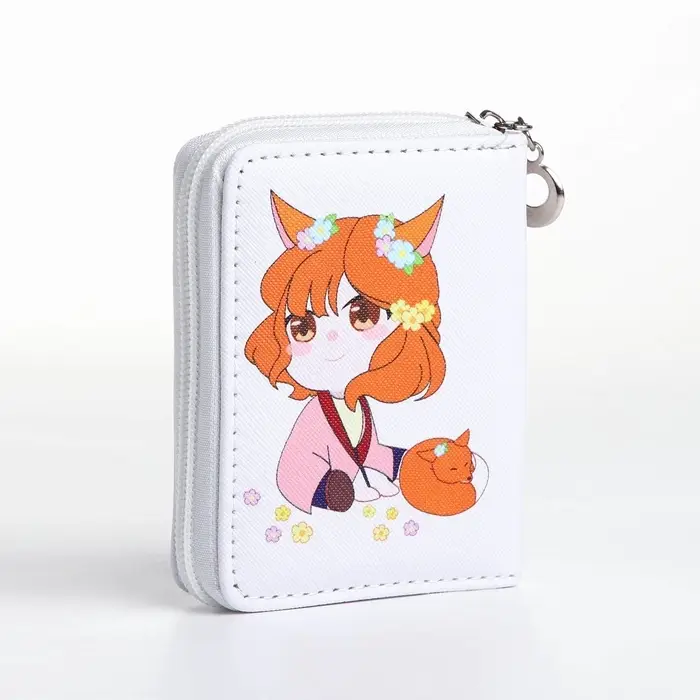 Кошелёк детский на молнии Выбражулька &laquo;Лисичка&raquo;, белый