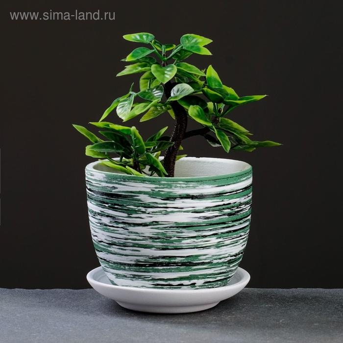 Горшок цветочный ТЕХНО зеленый 0,6 л Горшок цветочный ТЕХНО зеленый 0,6 л