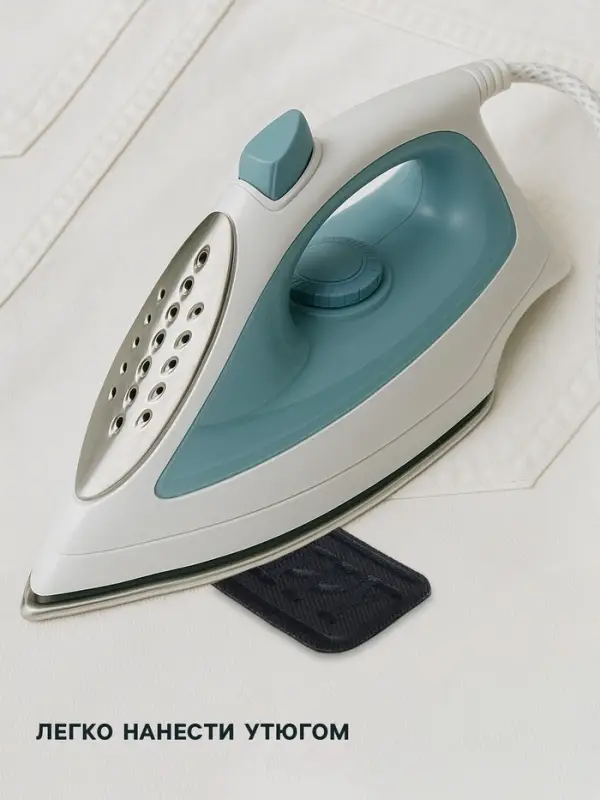 Термоаппликация Happy, 5×2.7 см, чёрная Термоаппликация Happy, 5×2.7 см, чёрная