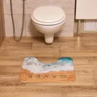 Коврик для ванной &laquo;Этель&raquo; Waves, 50&times;40 см, велюр