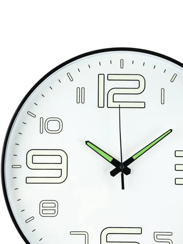 Часы настенные интерьерные &laquo;Классика&raquo;, плавный ход, светящиеся, d=35 см