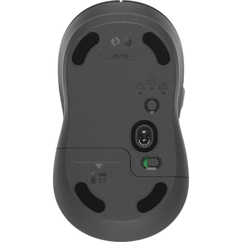 Мышь компьютерная Logitech M750 4000dpi BT/USB 5but(910-006269)графит