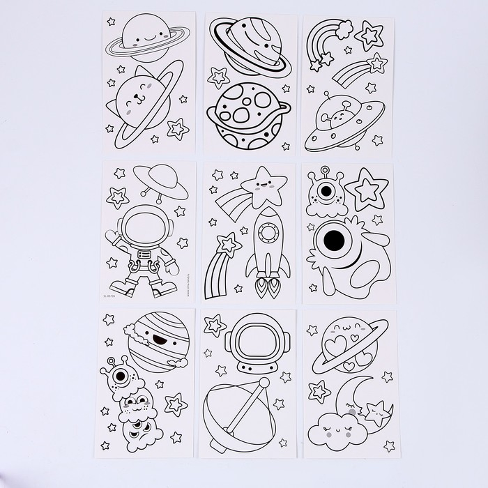 Набор для творчества «Раскрась витражики: Космос», 20 шт. в наборе Набор для творчества «Раскрась витражики: Космос», 20 шт. в наборе