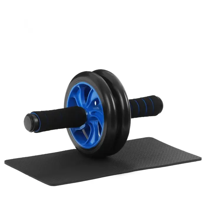 Ролик для пресса ONLYTOP, 2 колеса, с ковриком