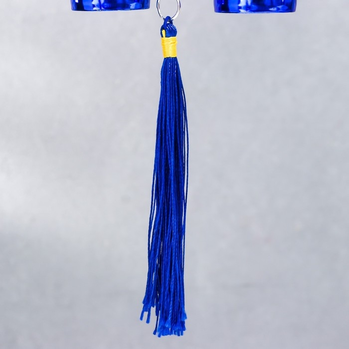 Музыка ветра металл Музыка ветра металл "Дерево жизни в круге" от сглаза с кисточкой 2 колокольчика 22х6,5 см