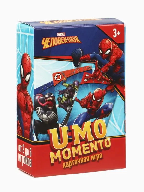 Настольная игра UMO momento, MARVEL, 70 карт, 3+ Настольная игра UMO momento, MARVEL, 70 карт, 3+