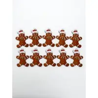 Подвеска новогодняя деревянная &laquo;Печенька&raquo;, набор 10 шт.