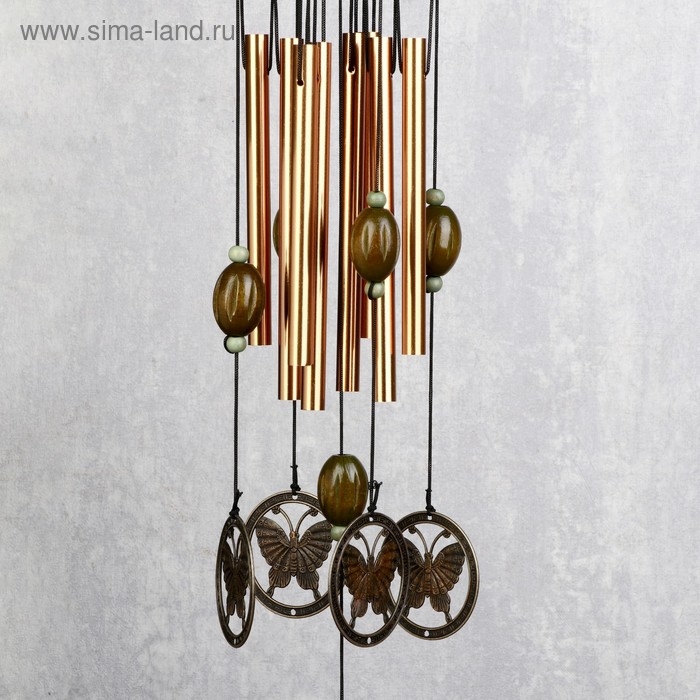 Музыка ветра металл Музыка ветра металл "Бабочки" 12 трубок 43 см