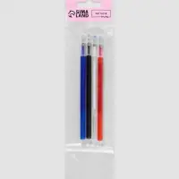 Набор стержней, термоисчезающие, 4 шт., белый, красный, чёрный, синий