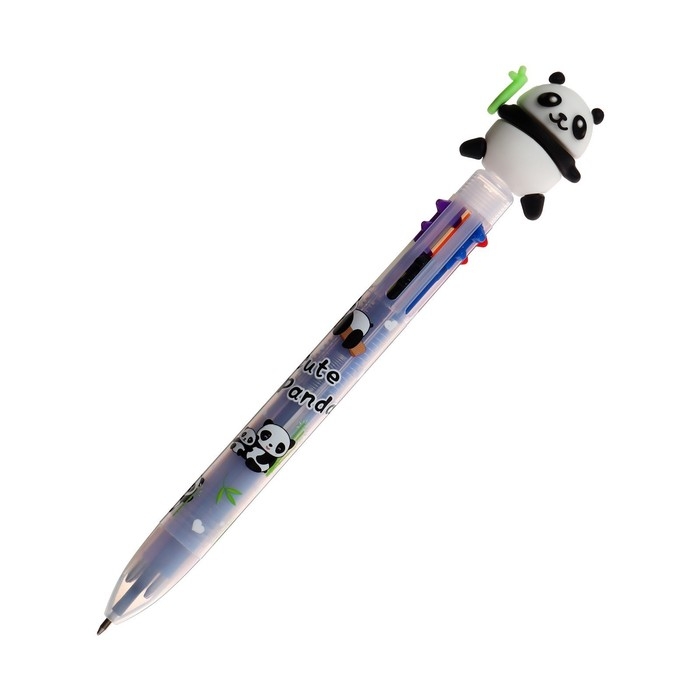 Ручка шариковая автоматическая Ручка шариковая автоматическая "Панда", 6-ти цветная