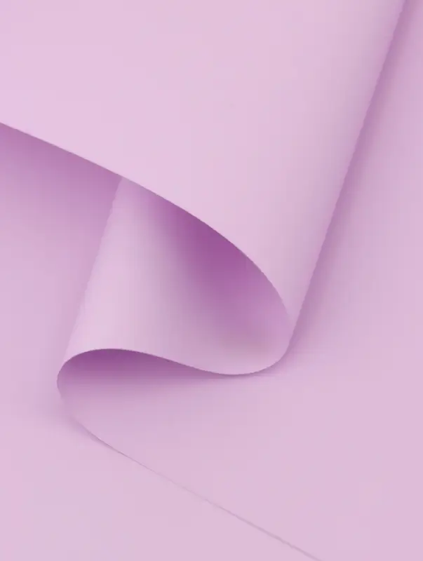 Пленка для цветов тонированная, матовая, нежная сирень, 57&times;57&plusmn;5% см, 65 мкм