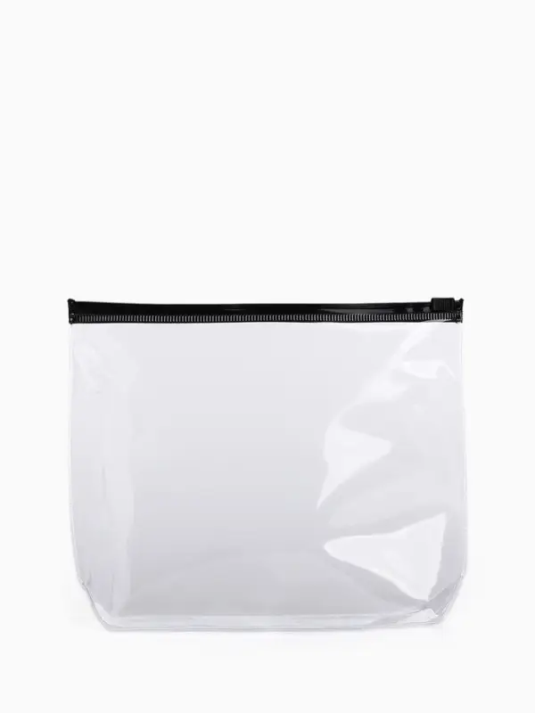 Косметичка для бассейна с застёжка зип-лок, чёрная/прозрачная