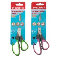 Ножницы ErichKrause "Standard+ Ergo", 17 см, МИКС