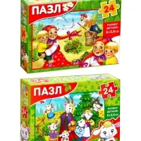 Пазлы &laquo;Любимые сказки и животные&raquo;, большой набор 10в1