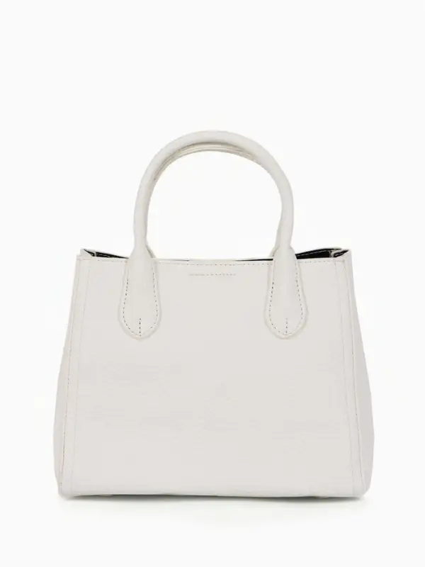 Сумка женская тоут TEXTURA на молнии, 25&times;7&times;21 см, однотонная, белая