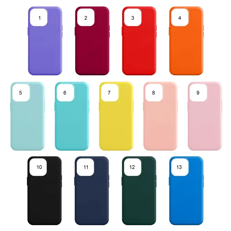 Чехол iPh 13 Pro (6.1) Silicone WS (без лого, в прозрачном пакете)