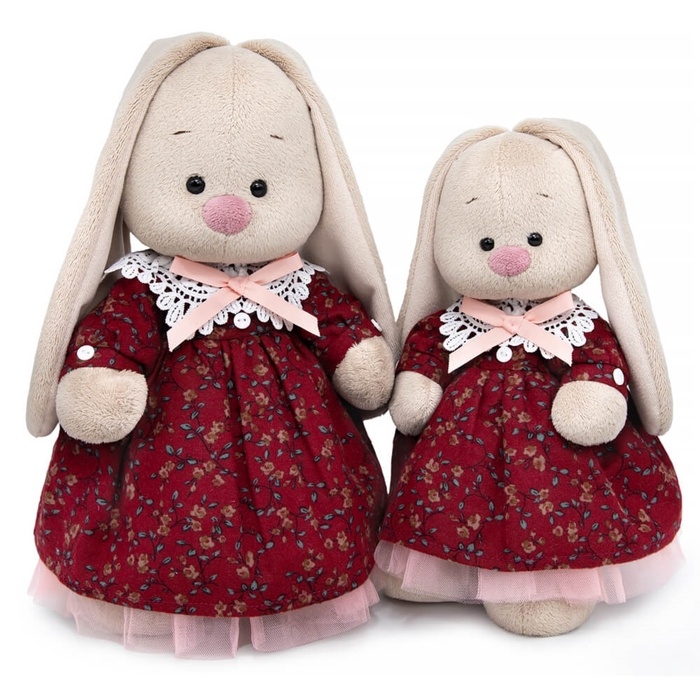 Мягкая игрушка «Зайка Ми в платье с кружевным воротником (большой)», 32 см