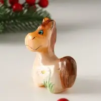 Сувенир Лошадка средняя, 7х5,5 см, селенит