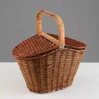 Корзина плетёная для хранения &laquo;Пикник&raquo;, 35&times;20&times;22 см, ручка h=11 см, ротанг