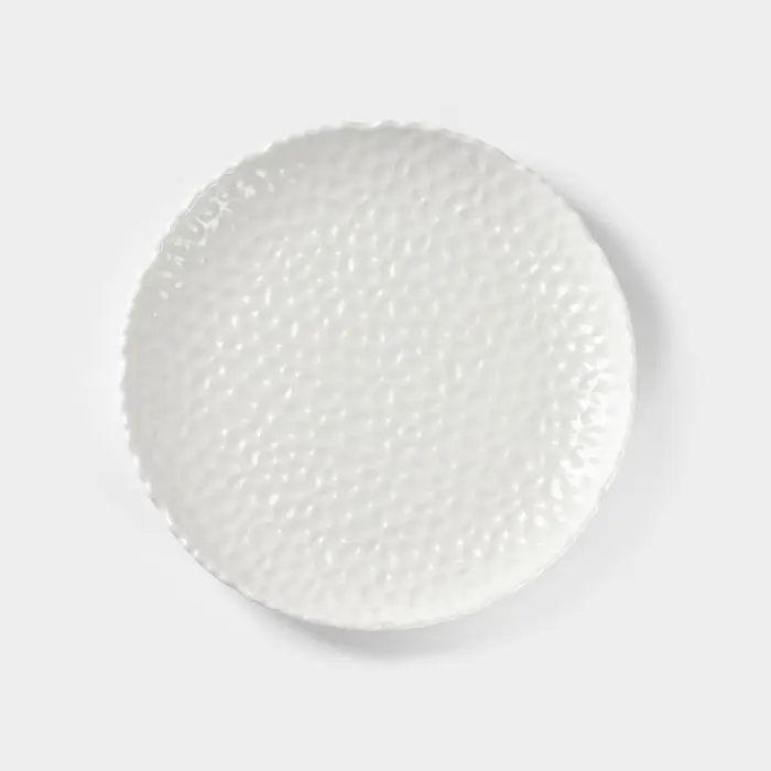 Тарелка обеденная &laquo;Воздушность&raquo;, d=25.5 см, керамика, белая