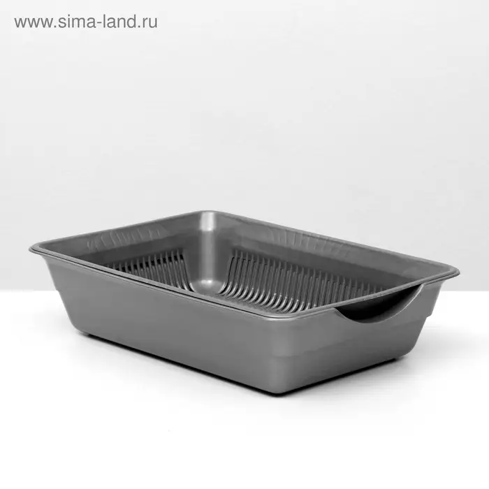 Туалет глубокий с сеткой 36&times;25&times;9 см, серый