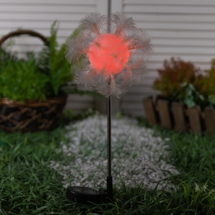 Садовый светильник на солнечной батарее «Клубок», 70 см, 1 LED, свечение мульти (RGB) Садовый светильник на солнечной батарее «Клубок», 70 см, 1 LED, свечение мульти (RGB)