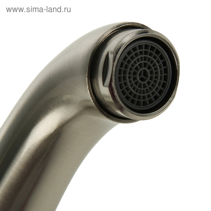 Cмеситель для кухни Accoona A4050A, однорычажный, с гайкой, латунь, сатин Cмеситель для кухни Accoona A4050A, однорычажный, с гайкой, латунь, сатин