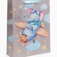 Пакет подарочный крафтовый, упаковка, &laquo;Малышам&raquo;, L 31&times;40&times;11.5 см