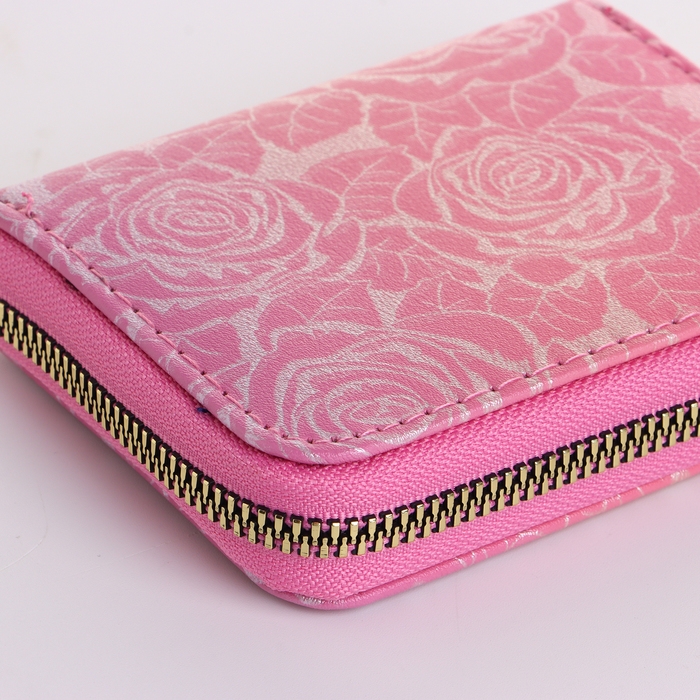 Кошелёк женский на молнии, цвет розовый Кошелёк женский на молнии, цвет розовый