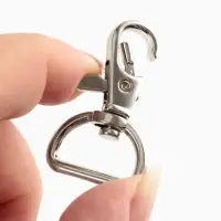 Карабин металлический TEIRA, набор 2 шт., 8 г, 4.2&times;2.5 см/20&times;3 мм, цвет серебряный