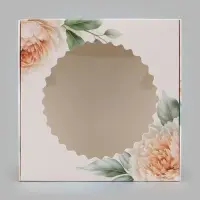 Коробка подарочная самосборная с окном &laquo;Счастливых моментов&raquo;, 11.5&times;11.5&times;3 см