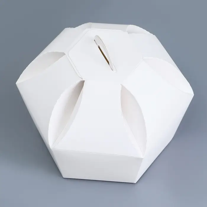 Универсальная подарочная коробка складная, 10&times;10&times;13 см, белая