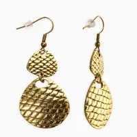 Серьги метал &laquo;Аутентичность. Змея&raquo;, цвет чернёное золото