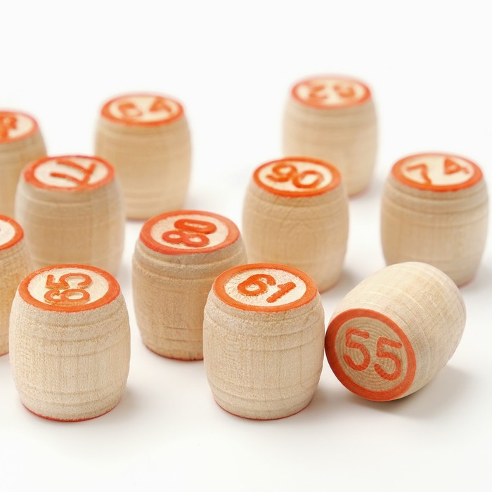 Русское лото деревянное, подарочное, игра настольная  Русское лото деревянное, подарочное, игра настольная "Тройка", 24 карточки, 21 х 8 см