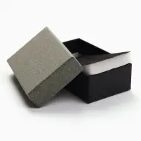 Коробочка подарочная под набор «Лофт»,5×8 см, серая, вставка чёрная