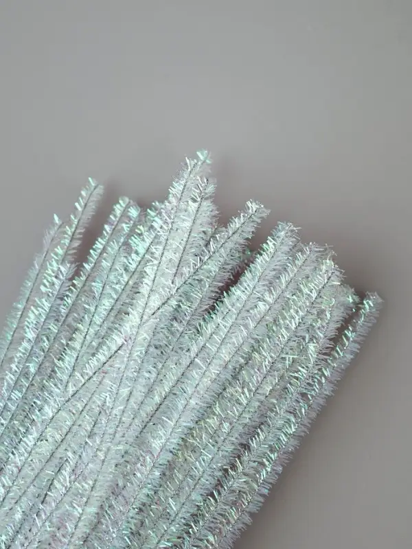 Синельная проволока &laquo;Блеск&raquo;, набор 50 шт., перламутровая, 30 см