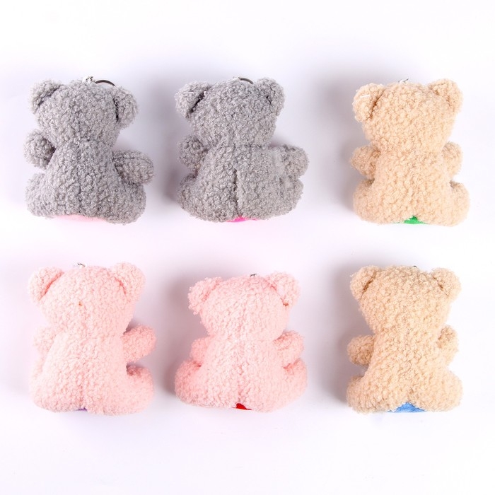 Мягкая игрушка-брелок «Мишка» цвета МИКС Мягкая игрушка-брелок «Мишка» цвета МИКС