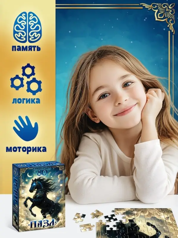 Пазл &laquo;Магический конь&raquo;, 80 деталей