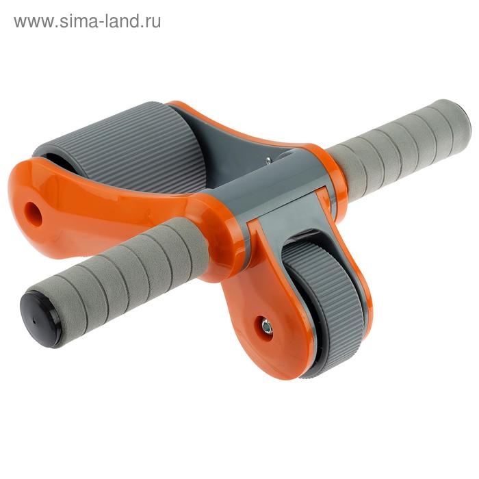 Ролик для пресса, 2 колеса, с ковриком, цвета МИКС Ролик для пресса, 2 колеса, с ковриком, цвета МИКС