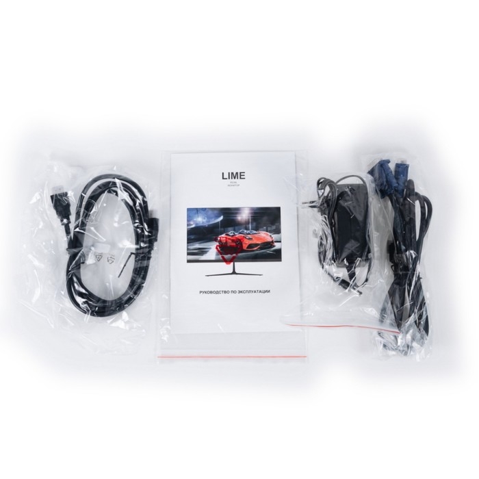 Монитор Lime R238L, 23.8 Монитор Lime R238L, 23.8", IPS, 1920x1080, 75Гц, 5 мс, D-Sub, HDMI, чёрный