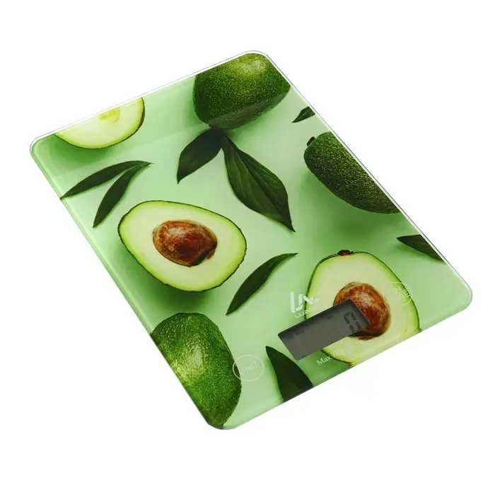 Весы кухонные Luazon LVK-501 &laquo;Авокадо&raquo;, электронные, до 7 кг