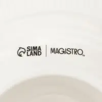 Блюдо для фруктов Magistro, d=20.5 см, керамика, белое