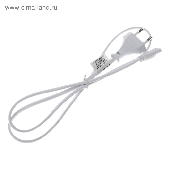 Шнур сетевой Ecola LED linear, для светильника T5 с вилкой, 1 м Шнур сетевой Ecola LED linear, для светильника T5 с вилкой, 1 м