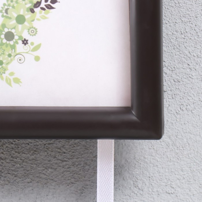 Фоторамка тройная на тесьме  L-4 10х15 см  венге (пластиковый экран)